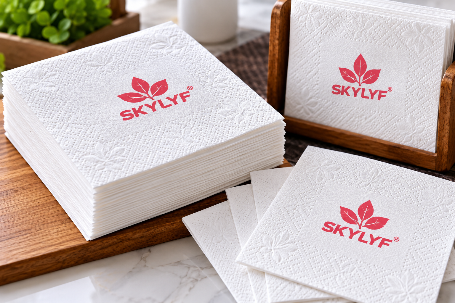 SKYLYF Single Emboss Single Color Tissue Napkin Making Machine